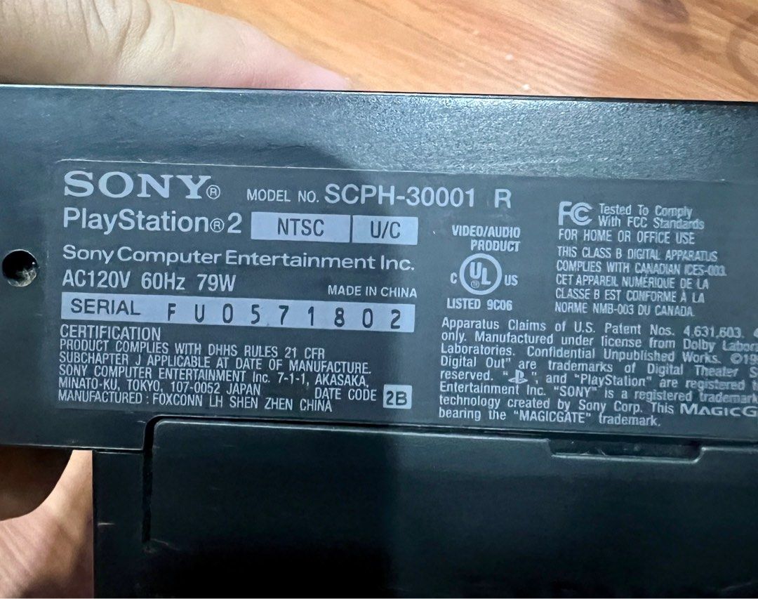 Playstation 2 Fat version SCPH 30001 R
