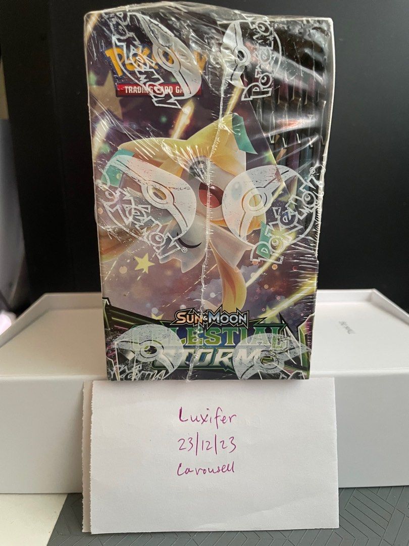 Pokmon TCG Sun And Moon Celestial Storm Booster Box, Hobbies & Toys, Toys  & Games on Carousell