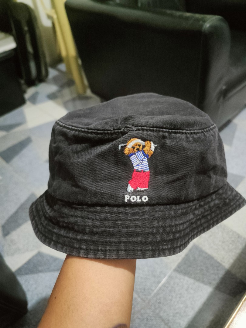 POLO BEAR RL BUCKETHAT, Men's Fashion, Watches & Accessories, Caps ...