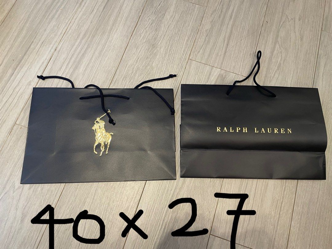 Polo Ralph Lauren 紙袋paper bag gift bag, 名牌, 手袋及銀包- Carousell