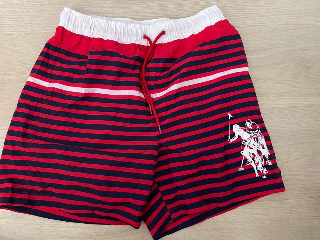 Red white and blue polo top shorts
