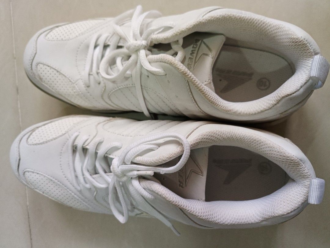 CLEARANCE Power School Shoes White UK 10, Women's Fashion