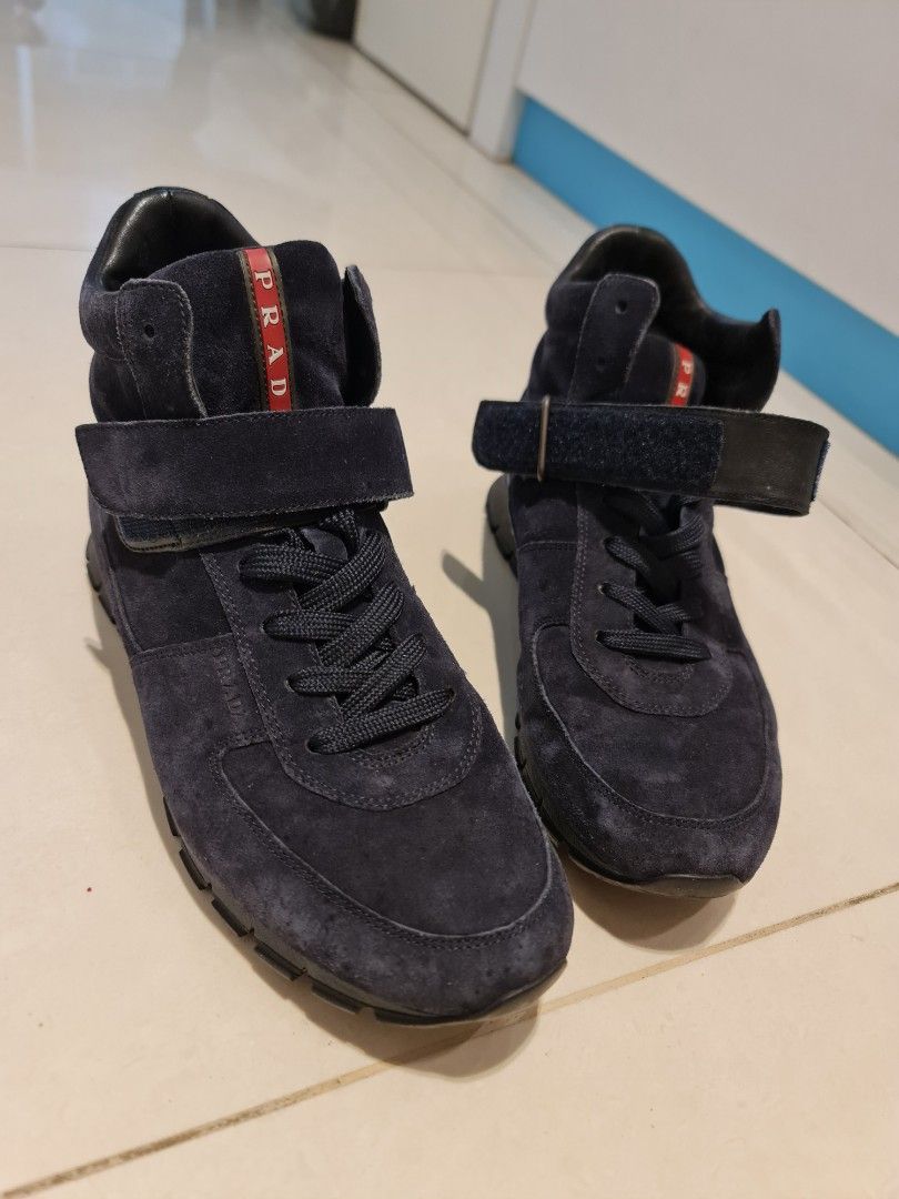 Hi top prada sneakers top