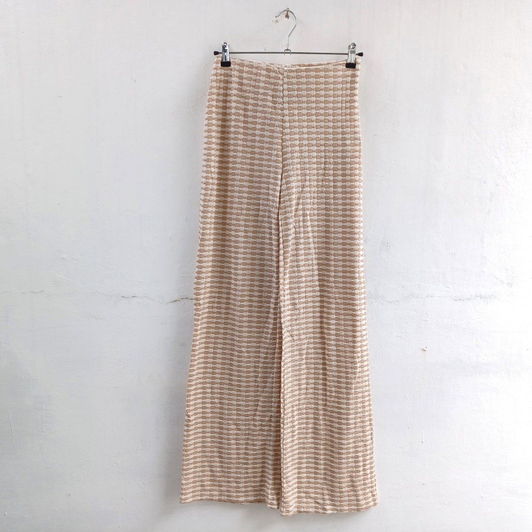 PULL&BEAR CELANA PRINTED KNIT TROUSERS BARU ASLI ORIGINAL, Fesyen
