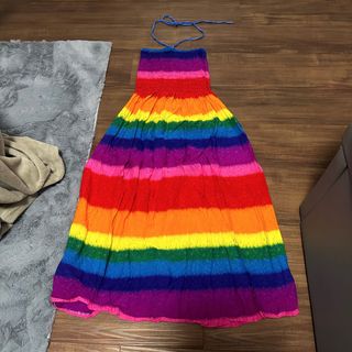 Rainbow colored dresses for top sale