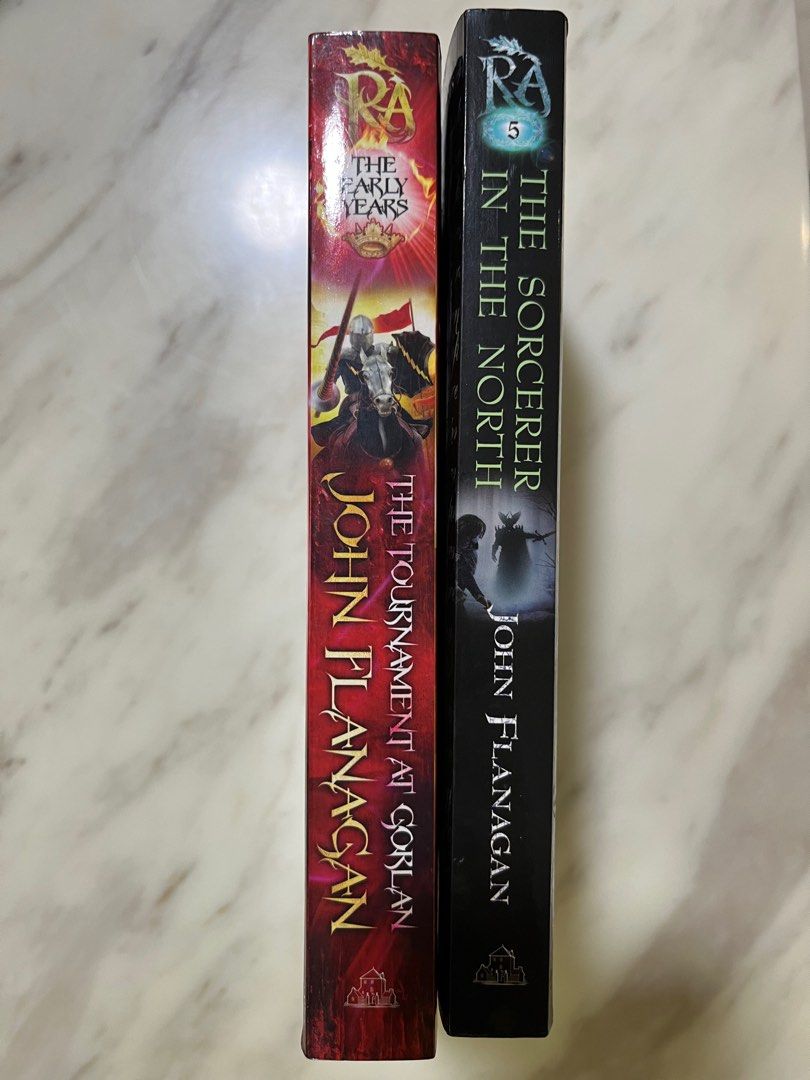 Ranger's Apprentice (Category: Storybooks) located in Singapore. Submitted by frostblade02 (Listing ID 1273594792, Image 2). Description: John Flanagan’s famous Ranger’s Apprentice Series (Book 1 and 5) Books in very good condition, without any folding or crumpled pages or any markings Prices are negotiable. Books left: 5 If buy individually, each book is $6.