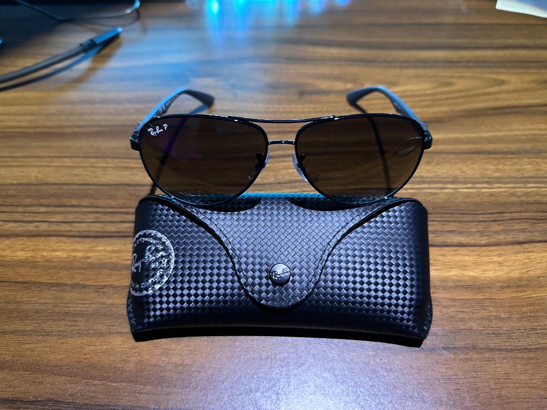 Ray Ban Tech Carbon Fibre Polarized Sunglasses, Men's Fashion, Watches ...