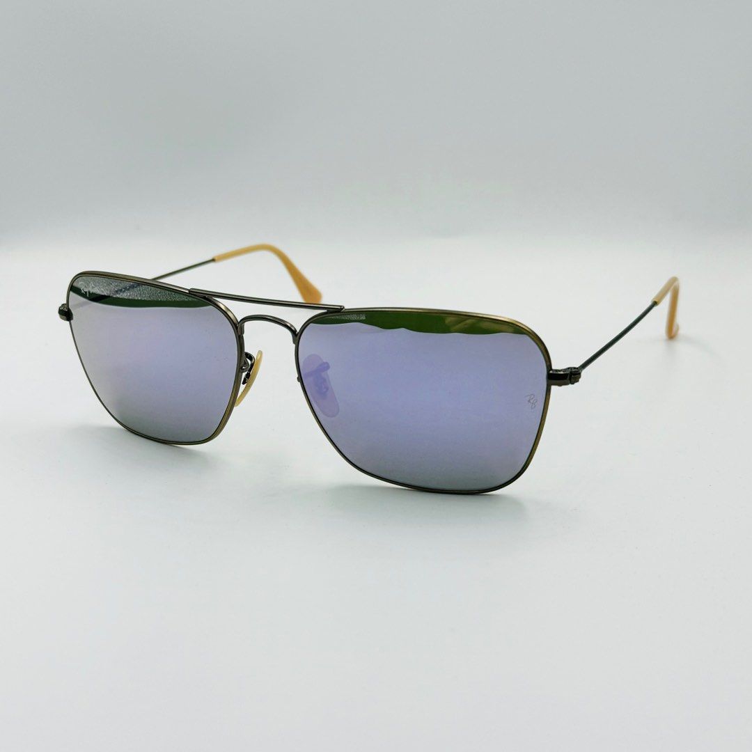 Rayban RB3136 167 4K Caravan Bronze Copper w Lilac Mirror Men s