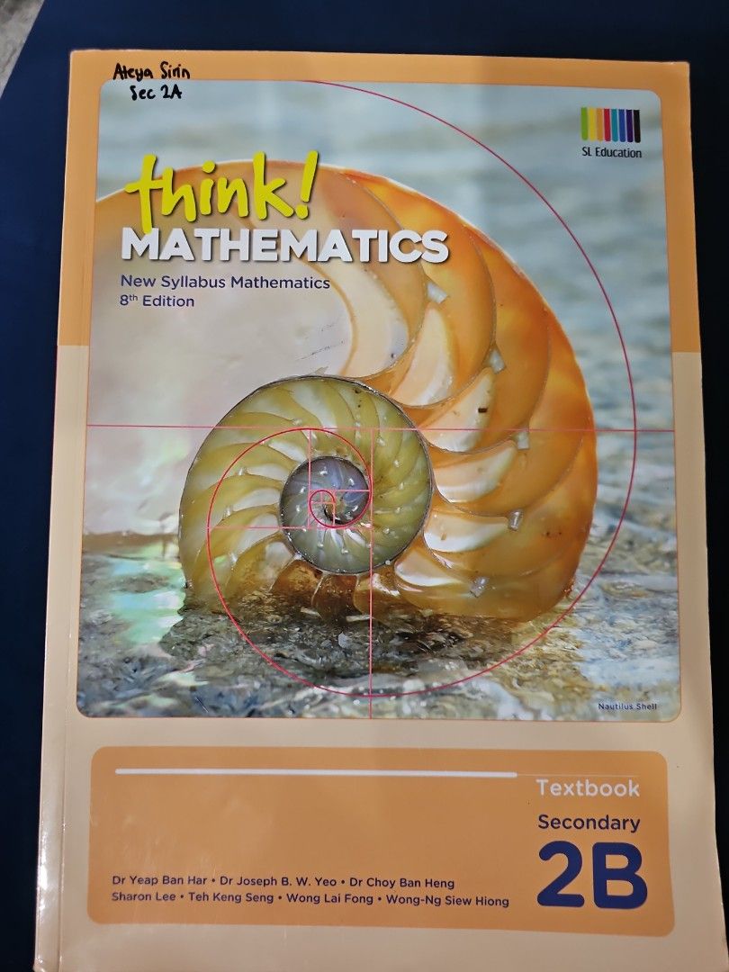 Geo Math Text Sec 2 books (geo coursebook 2, think mathematics txtbk 2a and 2b ...