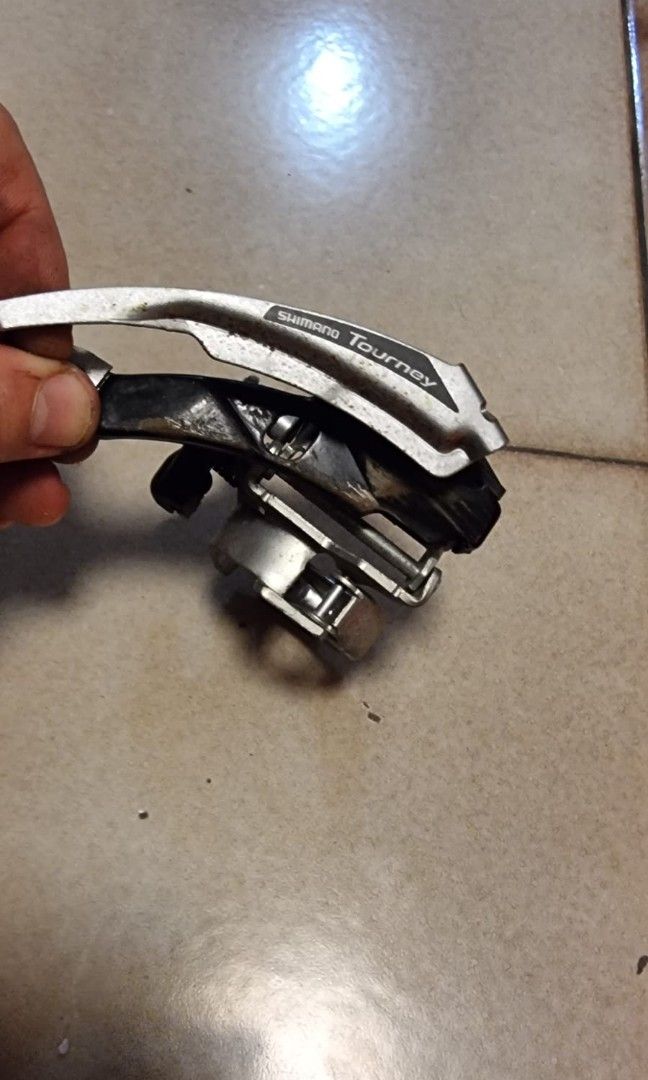 Shimano FD TX50 3 speed Front Derailleur Top Sports Equipment Bicycles Parts Parts Accessories on Carousell