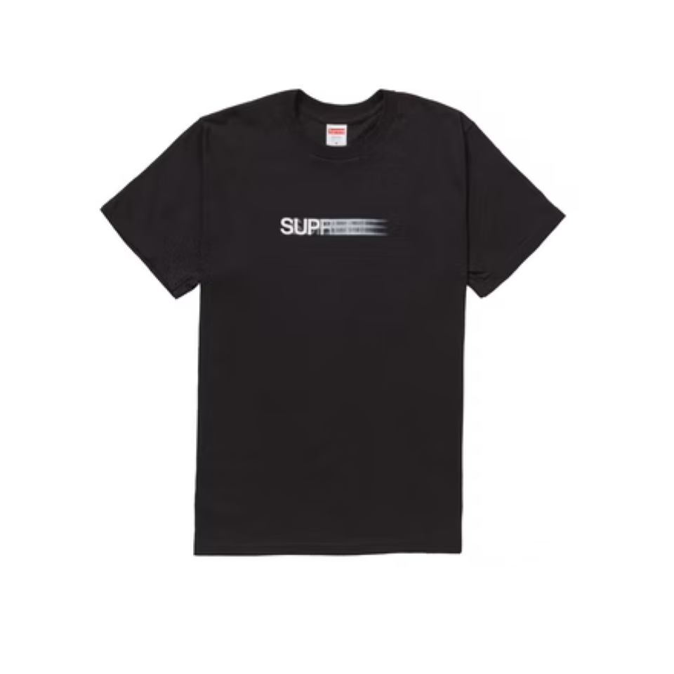 Size 24) Supreme Motion Logo Tee 'SS20' Black, Men's Fashion, Tops