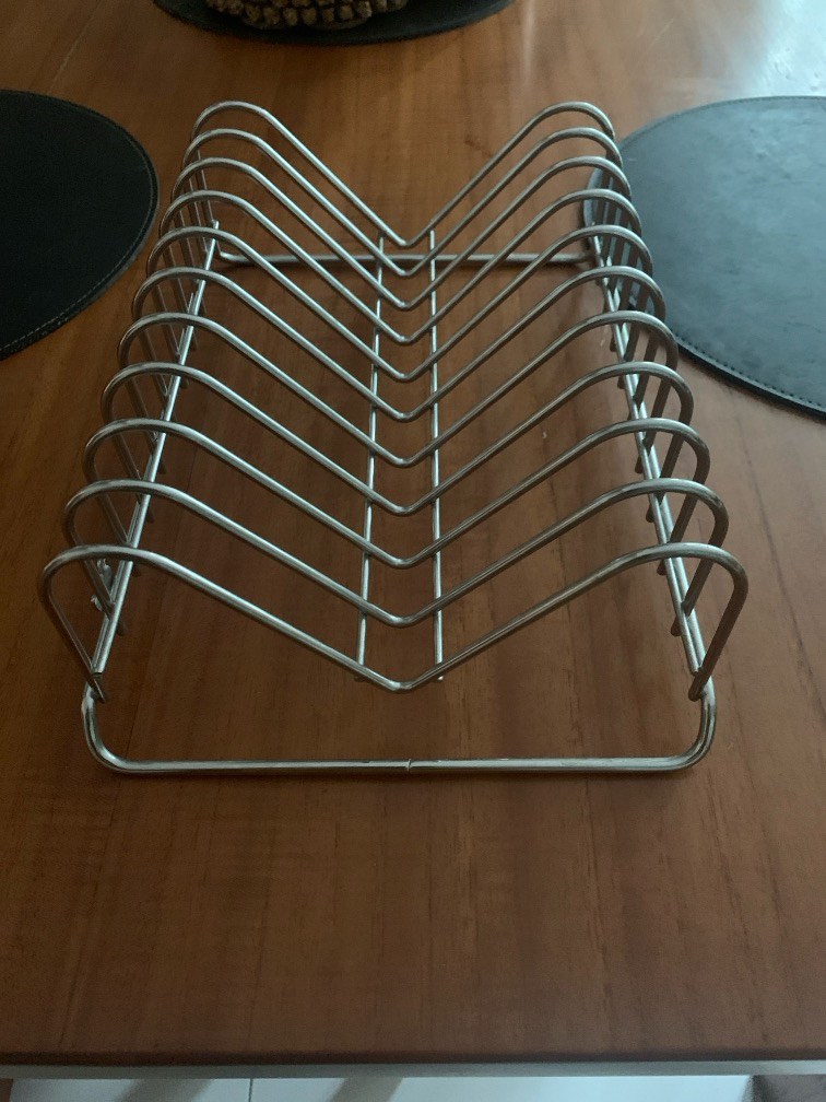 Stainless steel plate organiser holder , Furniture & Home Living