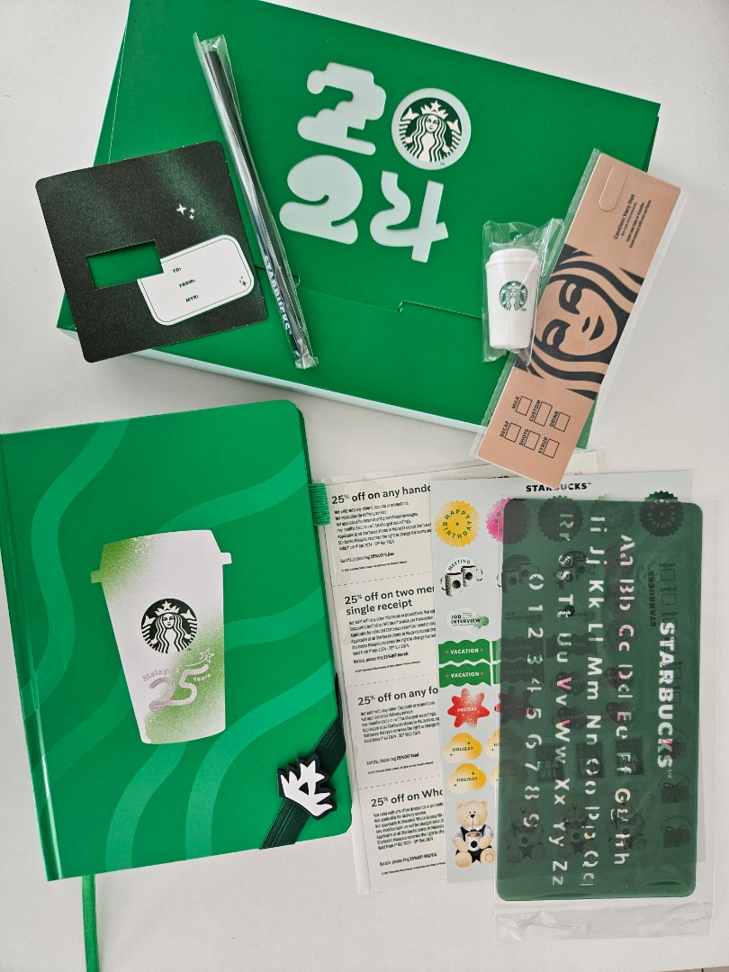 Starbucks 2024 Planner, Hobbies & Toys, Stationery & Craft, Stationery