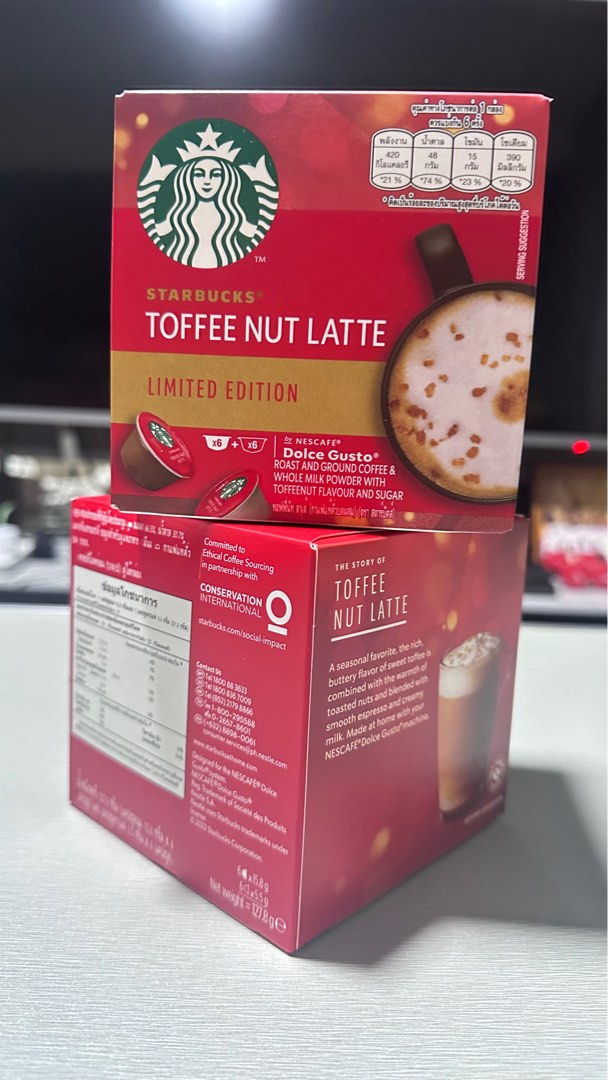 Starbucks TOFFEE NUT LATTE, Food & Drinks, Beverages on Carousell