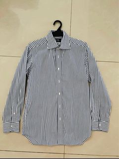 Hollister Striped Button Half Down Shirt, Women's Fashion, Tops, Shirts on  Carousell