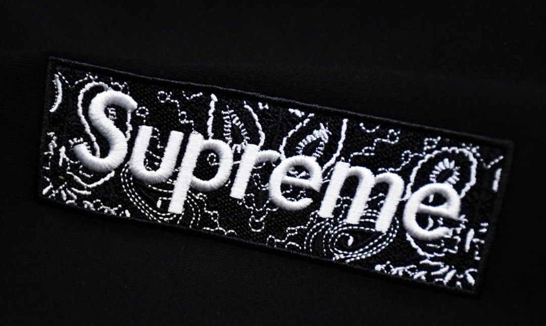 Supreme FW19 Week 16 Bandana Box Logo Hooded Sweatshirt, 男裝