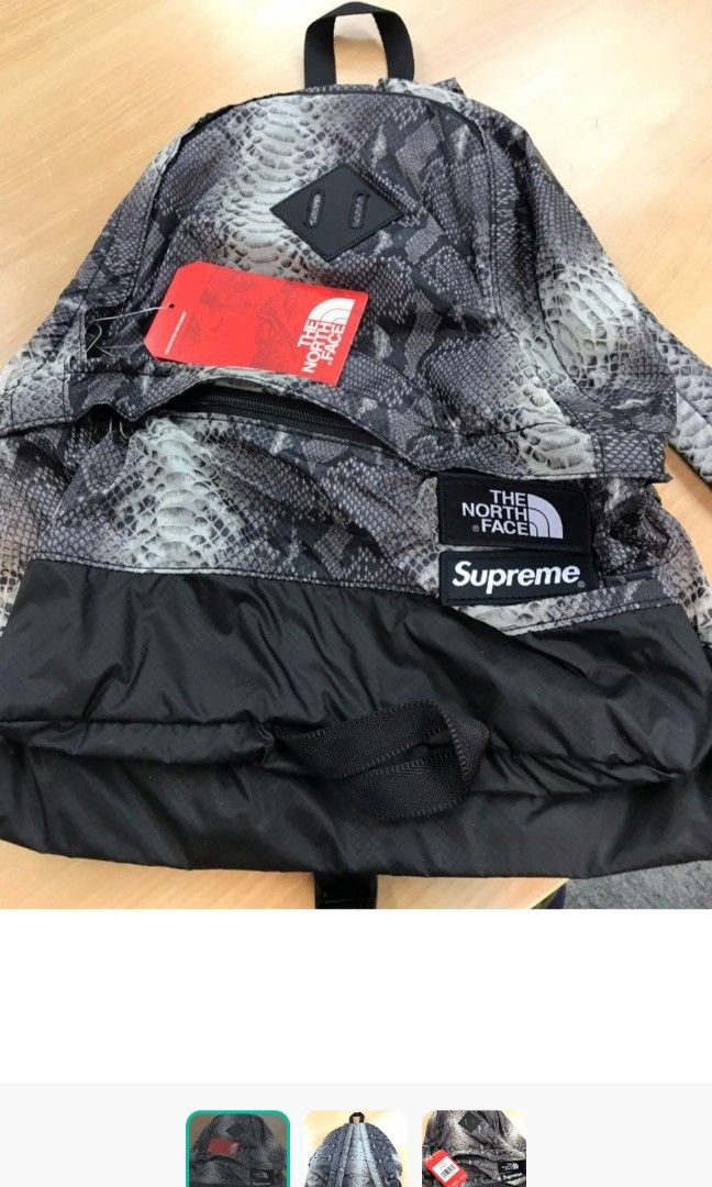 Supreme x TNF snakeskin lightweight day pack ss18 backpack, 名牌