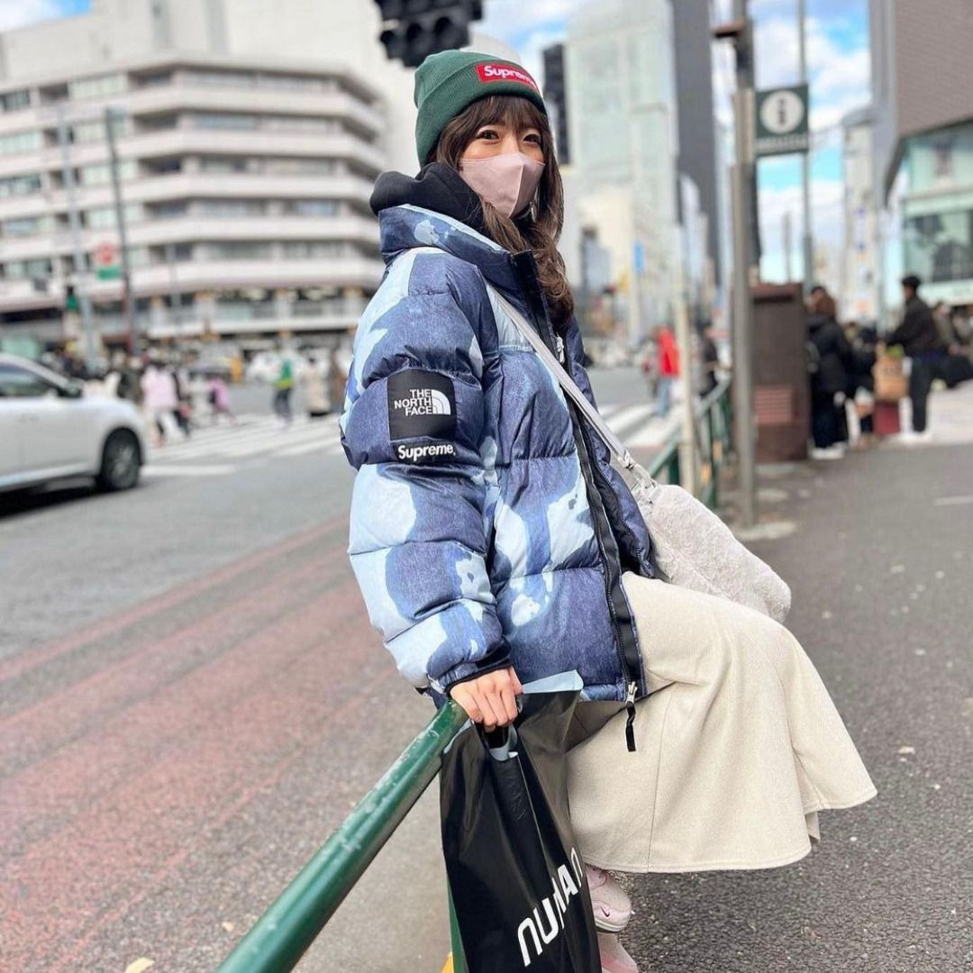 何でも揃う SUPREME × THE Supreme®/The Supreme NORTH Face® Jacket Face® FACE  North Bleached Bleached Denim メンズ