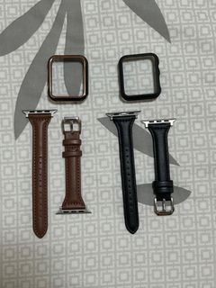 Take all - Apple watch slim leather strap with case for 42/44/45mm