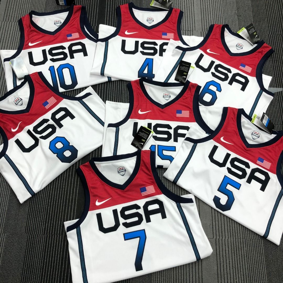 Team Usa Vintage Basketball Jersey Men s Fashion Activewear on