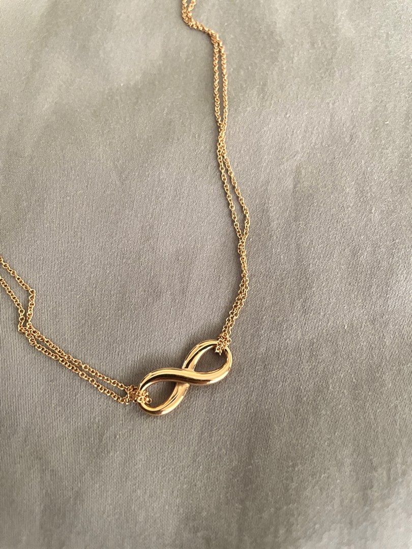 Double infinity new arrivals necklace gold