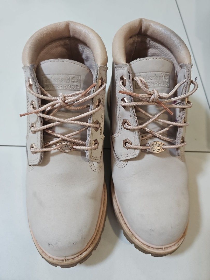 Timberland light pink waterproof shoes