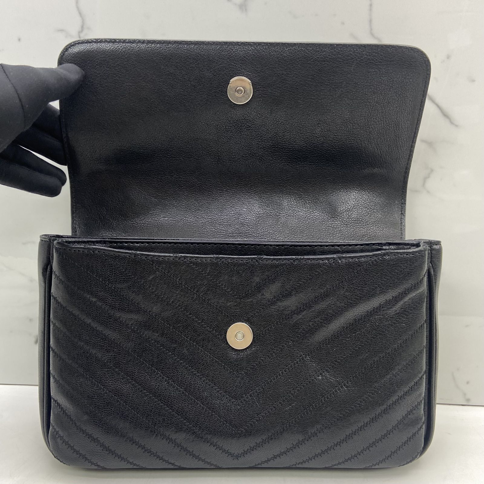 TORY BURCH BLACK LEATHER SHOULDER BAG 237042605 GI Luxury Bags