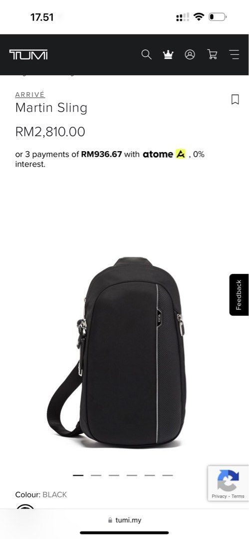 Tumi martin sling review top