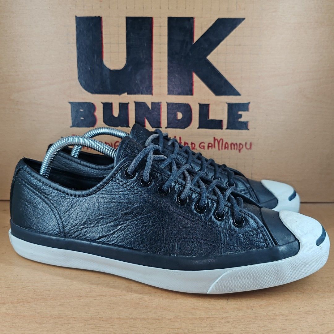Jack purcell tumbled hot sale leather low top