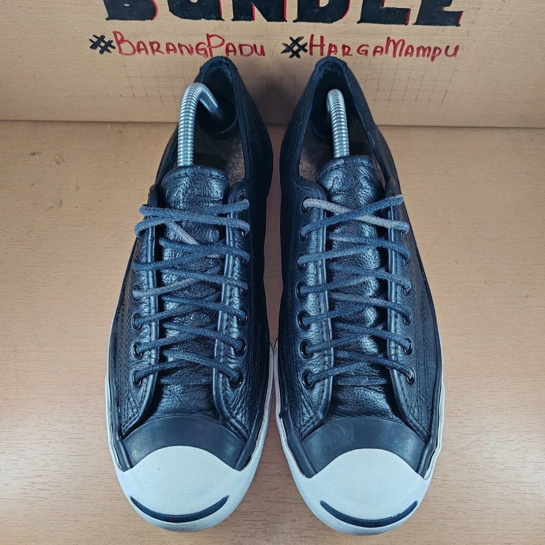 Converse jack purcell deals tumbled leather ox sneaker