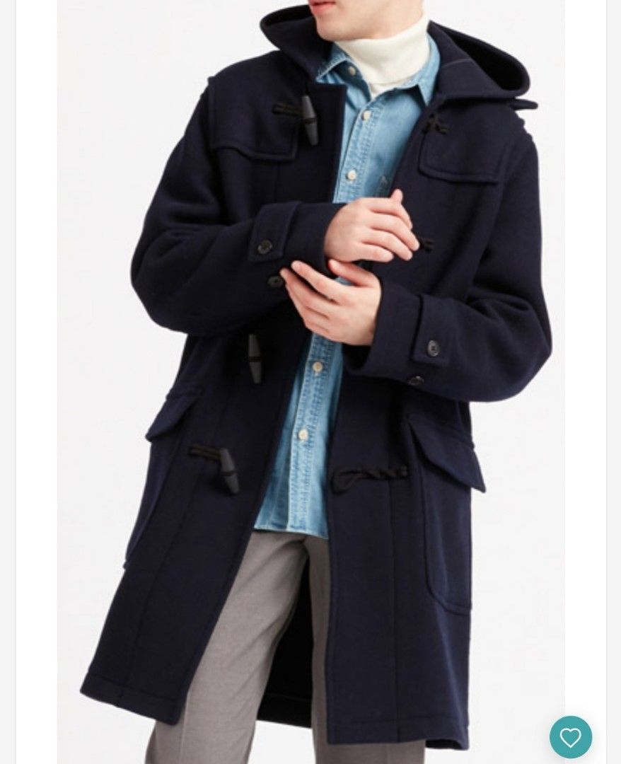 Men's hooded toggle coat store