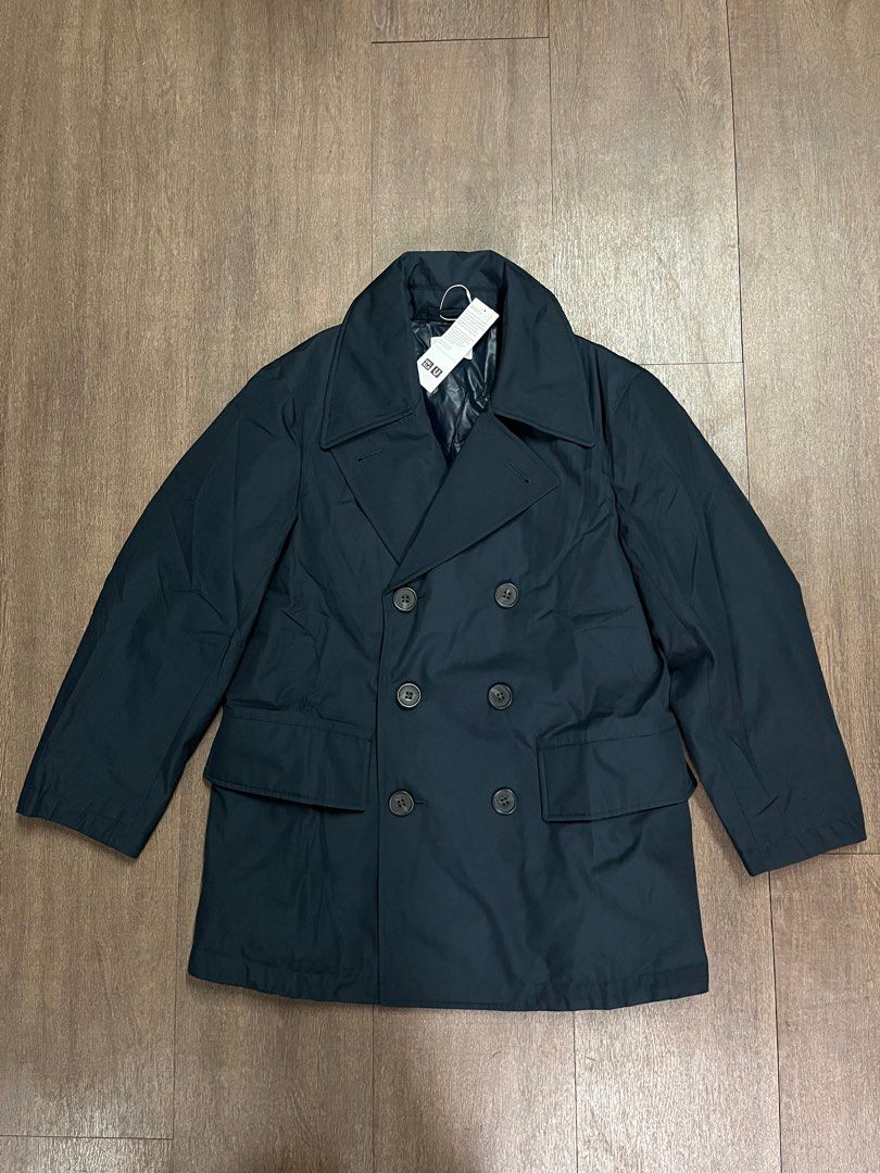 Men u warm padded peacoat store