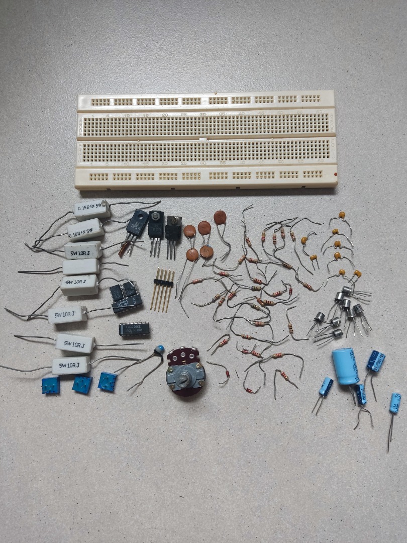 Used Electronic Project Board / Breadboard with components, Hobbies & Toys, Stationery & Craft