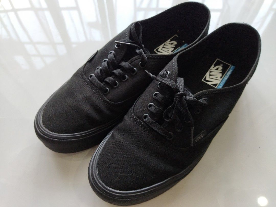 Vans canvas authentic lite black hot sale