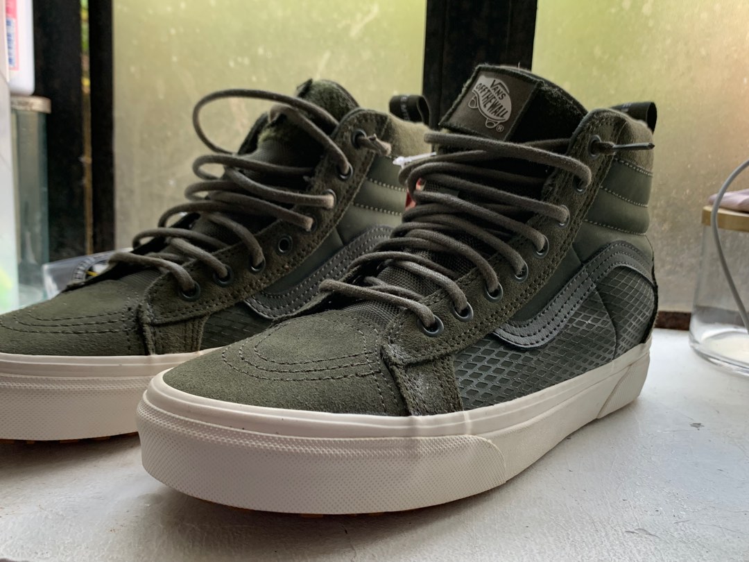 Vans Sk8 Hi MTE All Weather Olive Green Ultracush Men s Fashion
