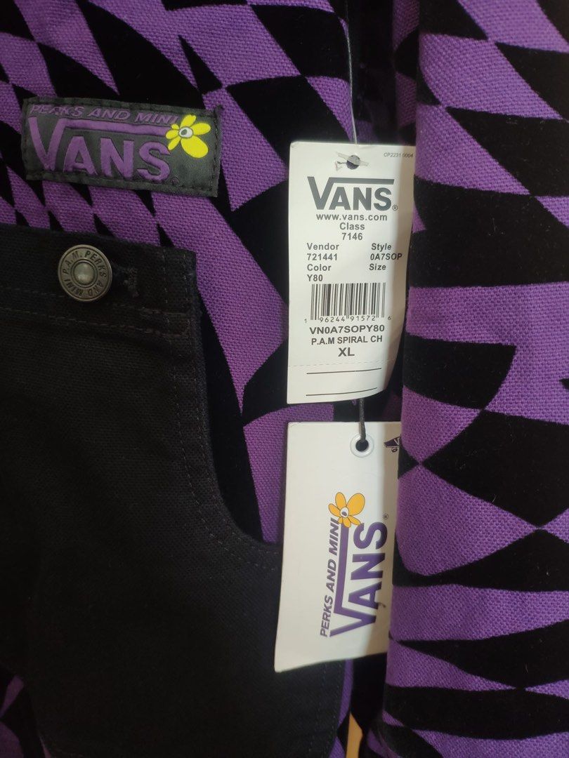 Purple and shop black checkered vans