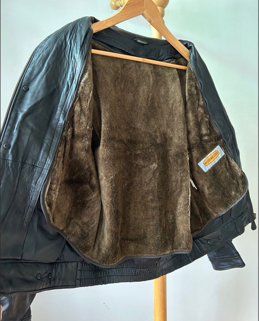 Vintage Durban Japan quality sheep leather jacket, Men's Fashion, Coats