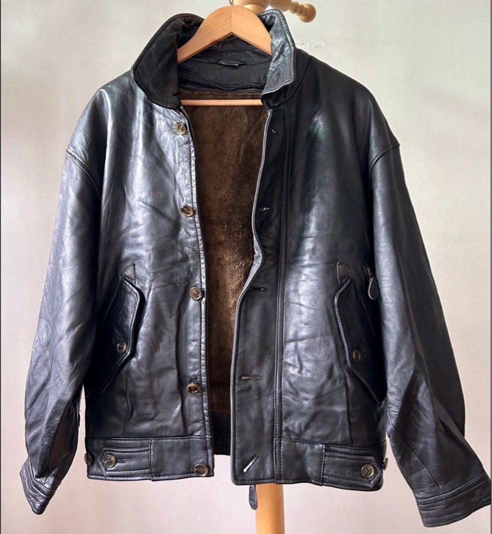 Vintage Durban Japan quality sheep leather jacket Men s Fashion