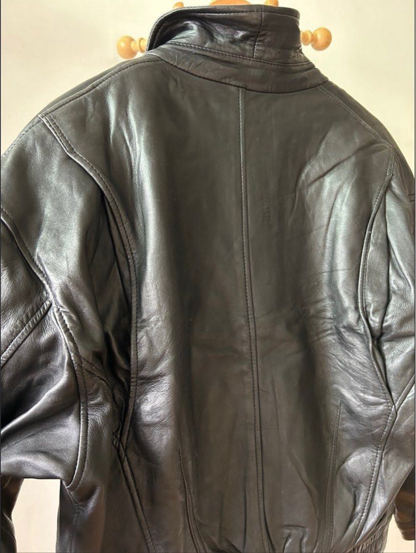 Vintage Durban Japan quality sheep leather jacket Men s Fashion