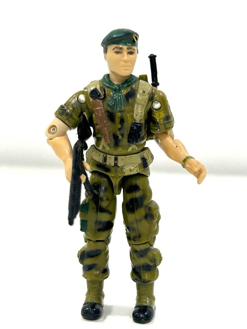 Vintage GI Joe - Falcon (Category: Action & Battle Toys) located in Paranaque City. Submitted by cfcisco (Listing ID 1272163295, Image 2). Description: Vintage GI Joe - Lt. Falcon by Hasbro Comes with backpack, shotgun and knife Missing antenna on backpack O-ring replaced Minor paint scratches. Minor crack on left elbow Play wear Usual wear and tear for a 40 year old toy. What you see is what you get. .