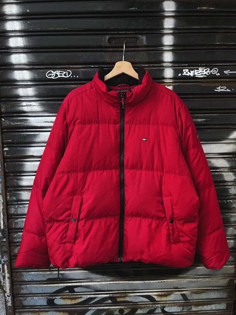 Tommy hilfiger outlet red puffer