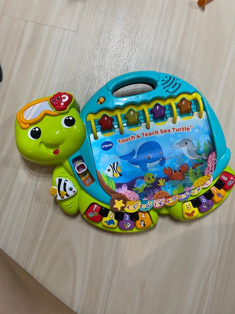 Vtech Touch & Teach Sea Turtle, Babies & Kids, Infant Playtime on Carousell