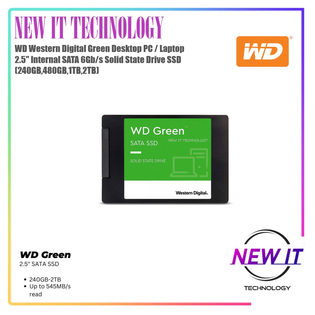 WD Green™ SATA SSD M.2 2280 for PCs and Laptops