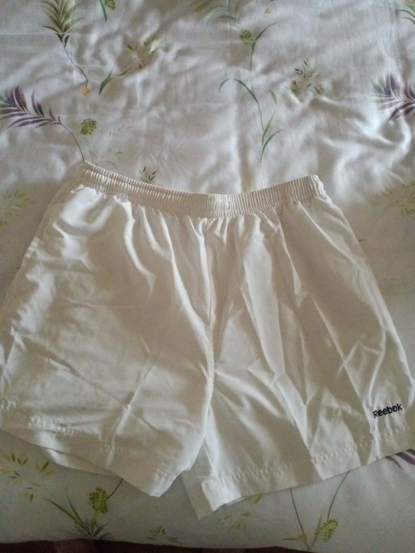 Reebok white shorts best sale
