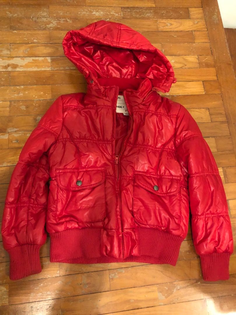Champion red deals bubble jacket
