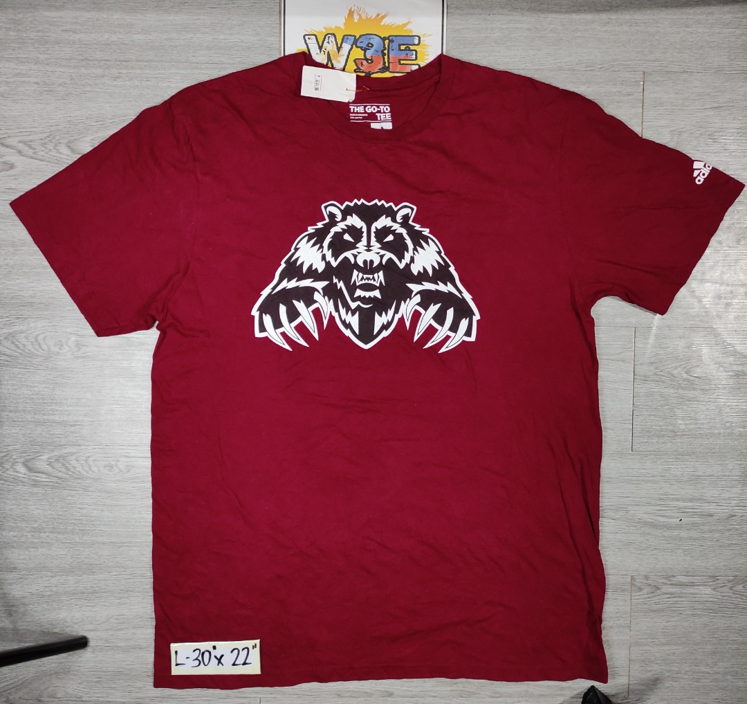 WOLVERINES MAROON W/ BACK SCRIPT - ADIDAS, Men's Fashion, Tops & Sets ...