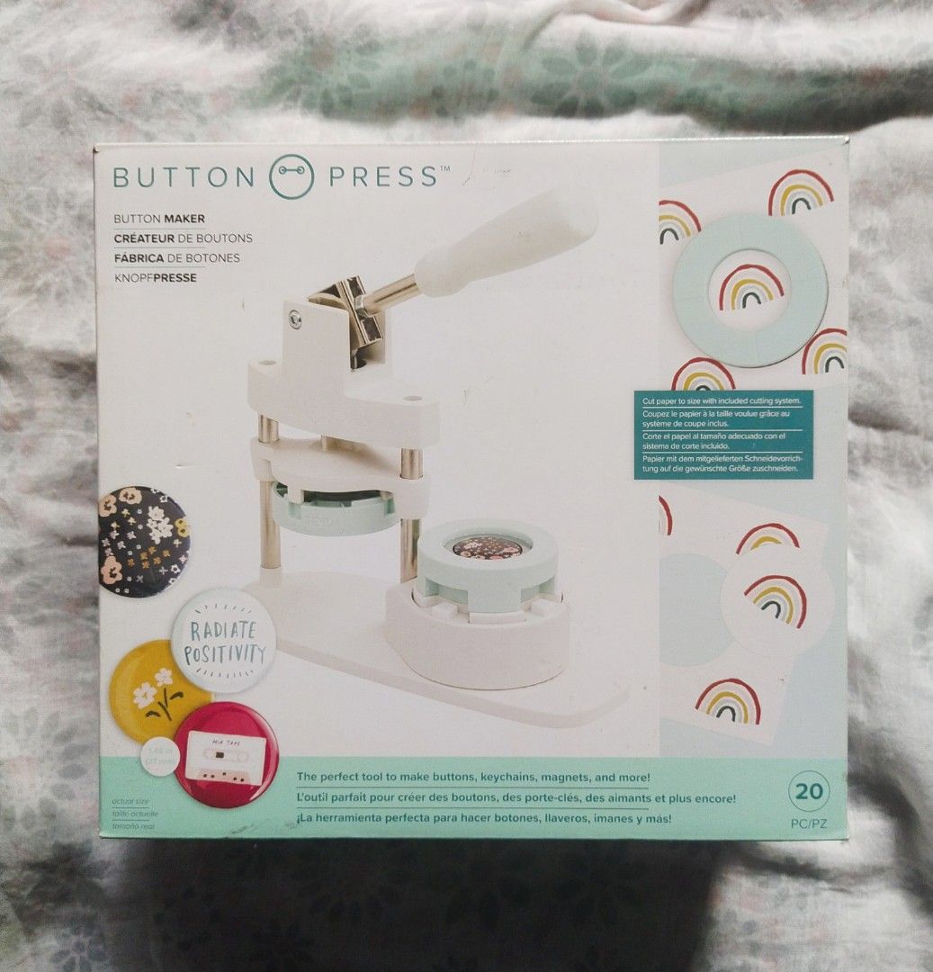 WRMK Button Press (Medium circle die) + button pins, Hobbies