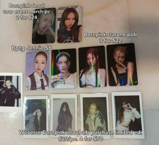 Photocard] BLACKPINK Photocard Collection (Part 10) Rare Photocards Winter  & Spring Edition 