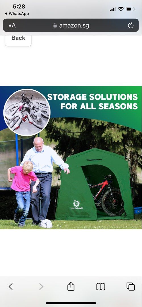 Yardstash outdoor tent Sports Equipment Bicycles Parts Parts Accessories on Carousell