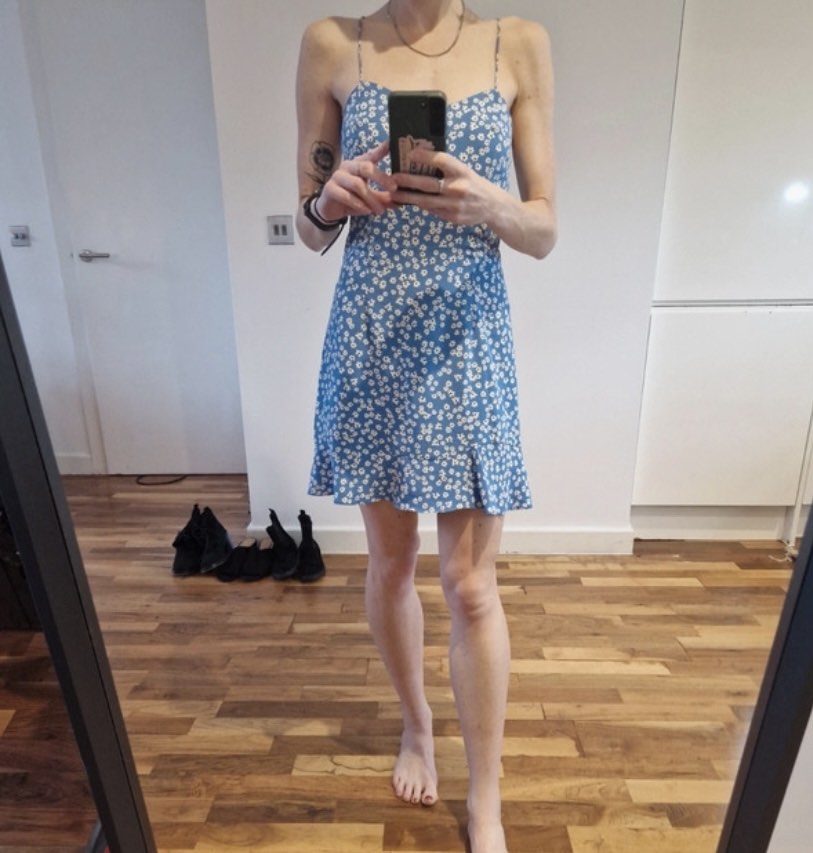 Zara ditsy shop dress